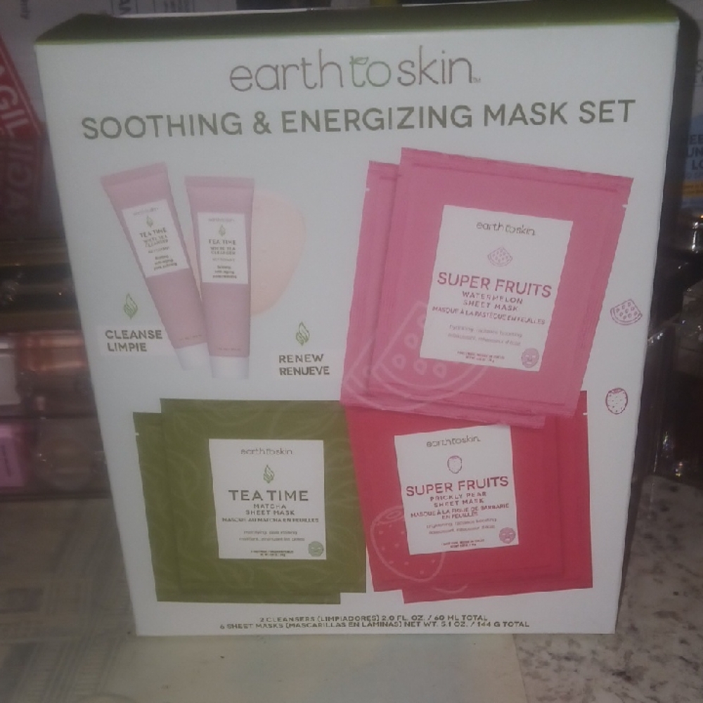 Earth To Skin Soothing & Energizing Mask Set